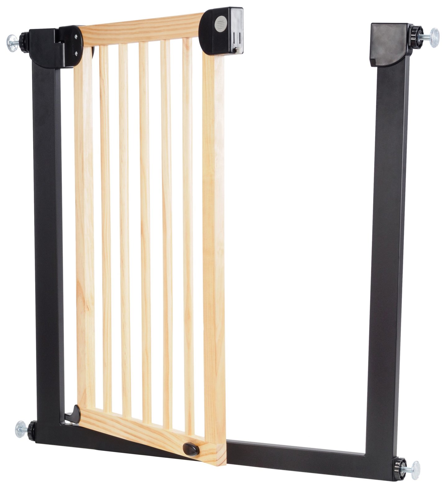 Drewniana bramka rozporowa do drzwi i schodów - barierka ochronna zabezpieczająca - szerokość 76...83cm